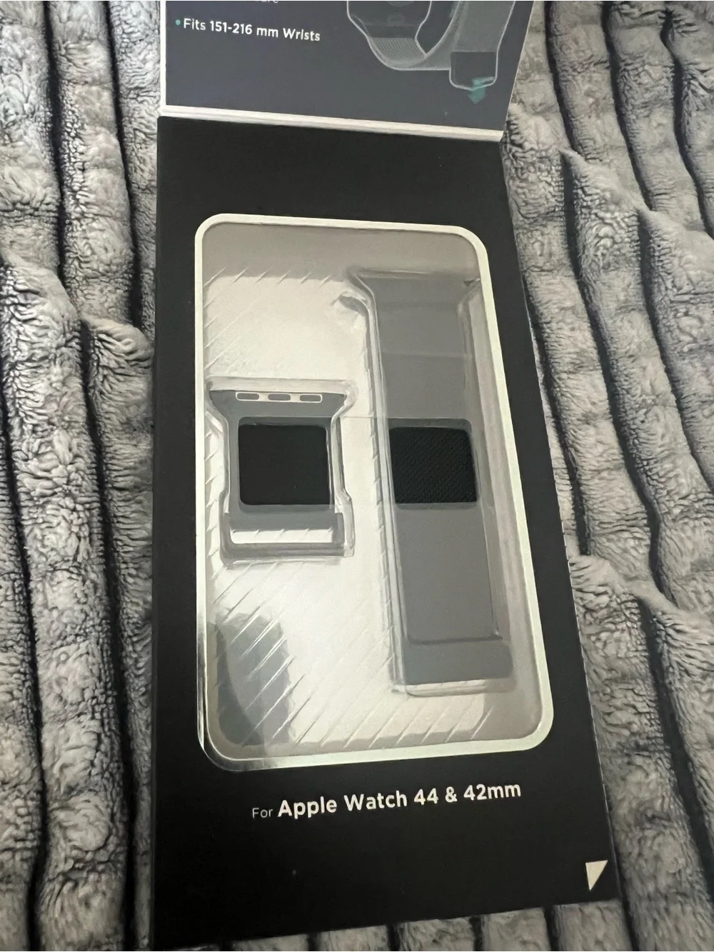 Hybrid Mesh Leather + Stainless Steel Band for Apple Watch - Black